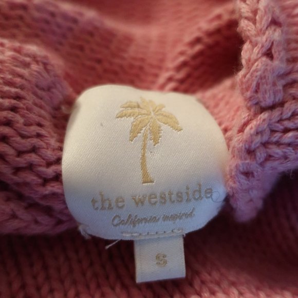 Womens The Westside Pink Turtleneck Sweater S - Picture 6 of 6